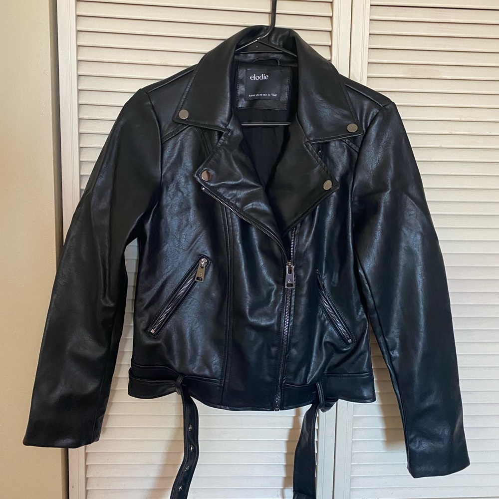 Elodie Faux leather jacket BNWOT